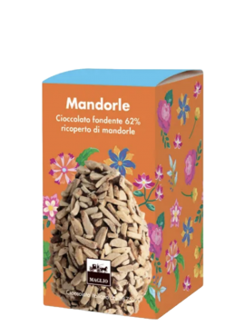 Dark Chocolate Egg with Almond Sticks Maglio