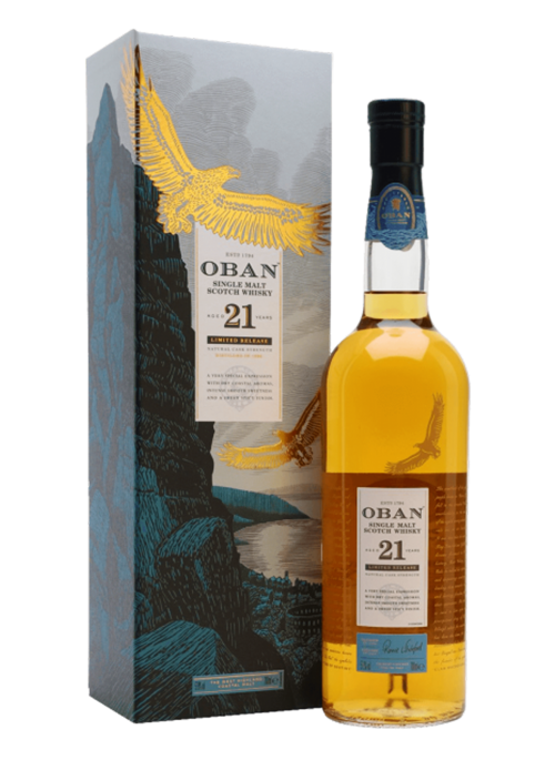 Oban Single Malt Scotch Whisky 21 Years Old