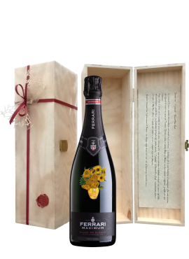 Ferrari Maximum Blanc De Blancs Limited Edition Vase with Twelve Sunflowers