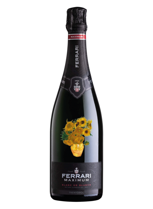 Ferrari Maximum Blanc De Blancs Limited Edition Vase with Twelve Sunflowers