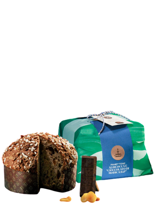 Fiasconaro Panettone with Apricot and Modica Chocolate IGP