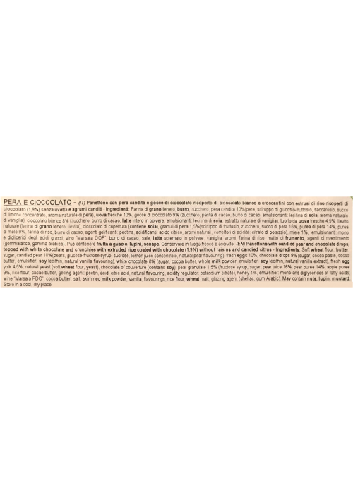 Panettone pera e cioccolato Fiasconaro