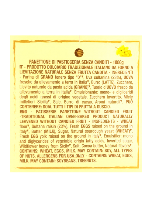 Panettone senza canditi Loison