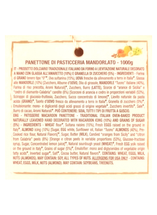 Panettone mandorlato Loison