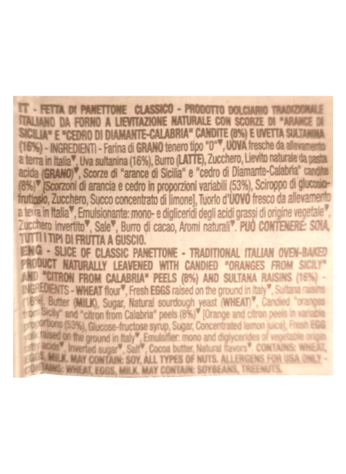 Slice Panettone classico Loison