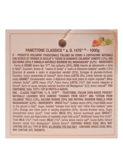Panettone classico Genesi Loison