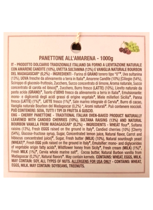Panettone Amarena Loison