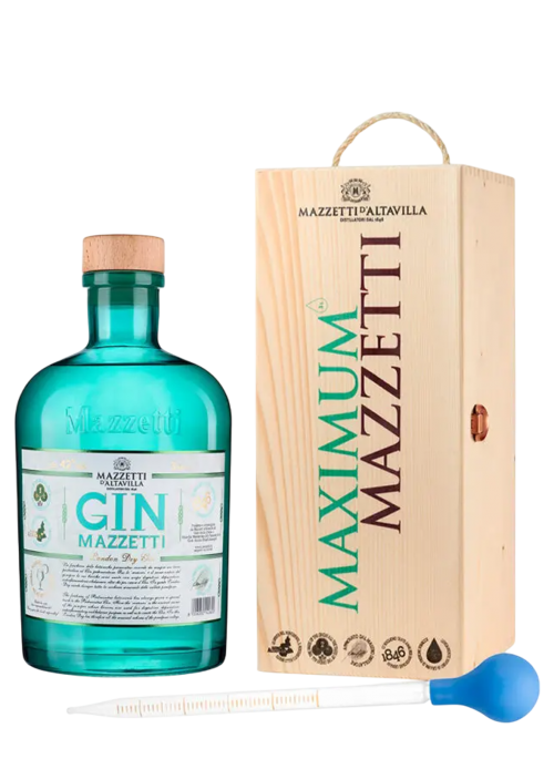 Gin Mazzetti Jeroboam in a case with pipette