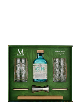 Confezione Momento Creativo Gin con 2 Tumbler Tiki Jigger e set cannucce