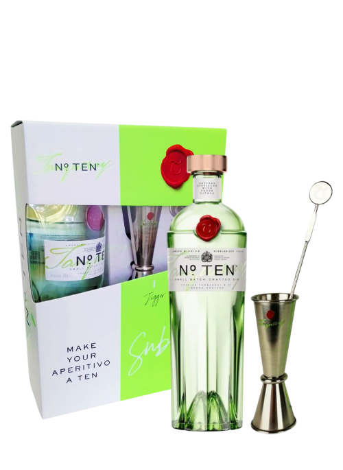 Tanqueray Ten con Jigger e Stirrer in Confezione regalo