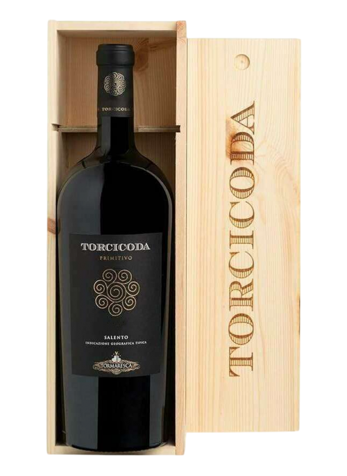 Torcicoda Primitivo Salento Tormaresca 5 Liters in Wooden Box