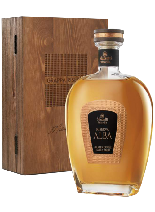 Grappa Riserva Alba con cofanetto