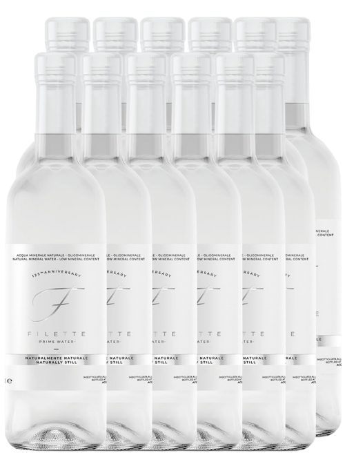 Acqua Filette Naturale in vetro da 75 cl 12 bottilie