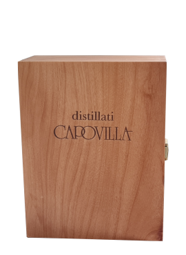 Capovilla Case in aged noble wood 2 bottles