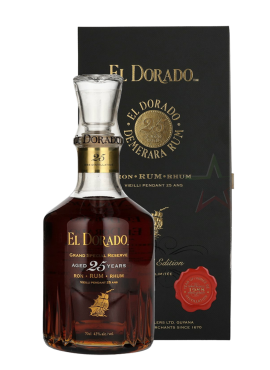 Rum El Dorado 25 yo vintage 1986