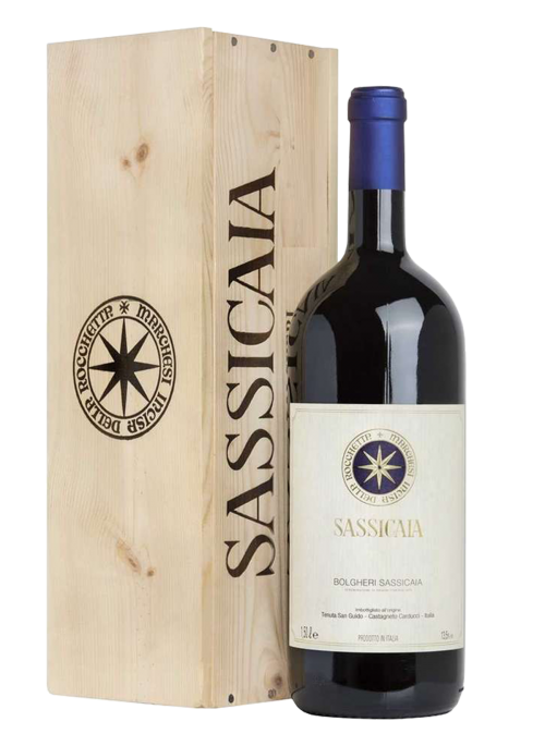 Sassicaia Magnum with wooden case