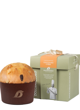 Panettone pera e cioccolato Dolcemascolo