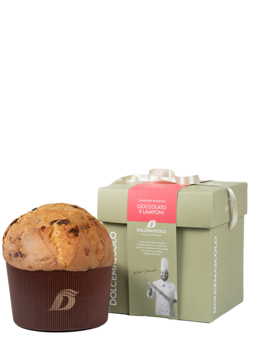 Panettone cioccolato e lampone Dolcemascolo NV