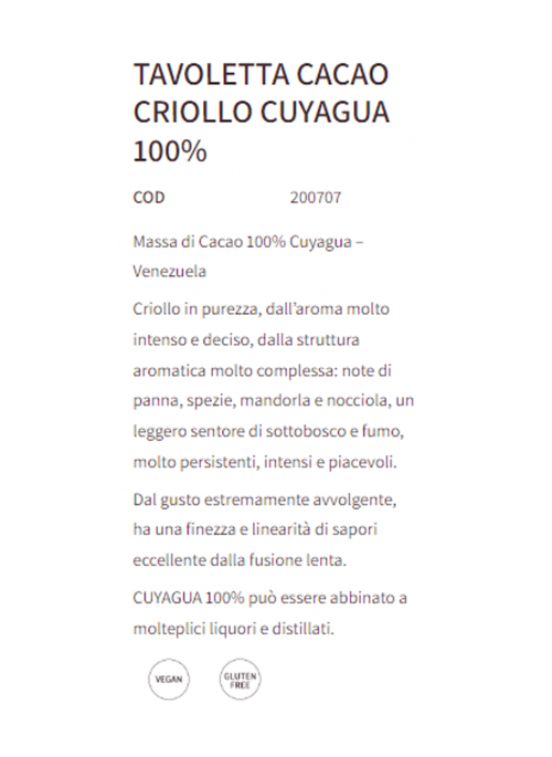 Tavoletta Cuyagua 100% Criollo Maglio