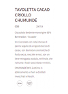 Descrizione Tavoletta Chumude 85% Criollo Maglio