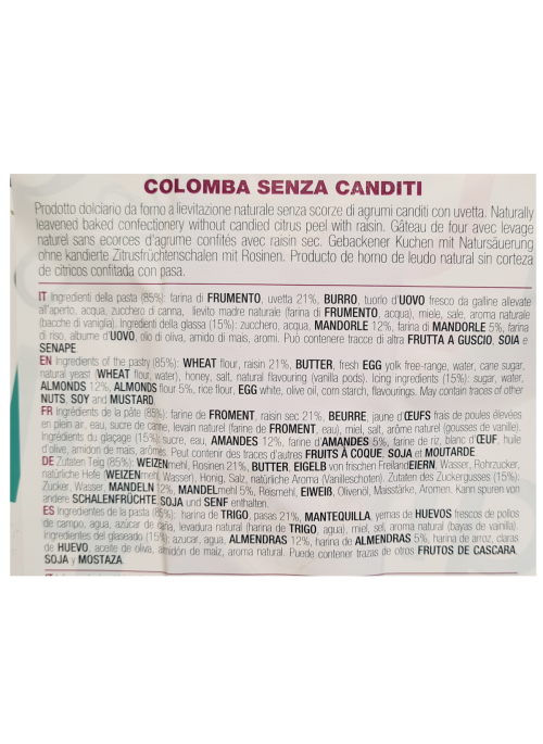 Colomba senza candidi Filippi