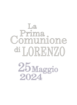 Prima Comunione