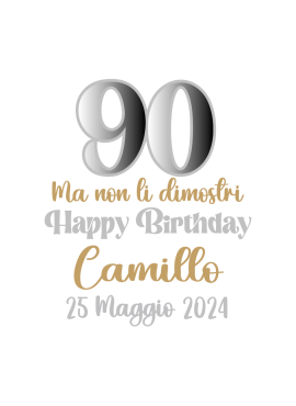 90 Non li dimostri