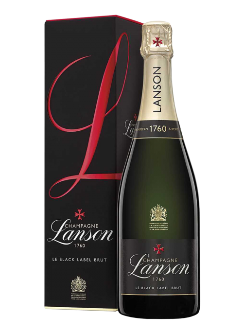 Champagne Brut Black Label Lanson astucciato